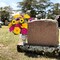 Artificial Cemetery & Memorial Flowers – Silk Dahlia, Rose & Pansy Bouquet with Vase, Indoor/Outdoor Gravesite Decoration, Wedding and Table Centerpiece (2 Bunches)